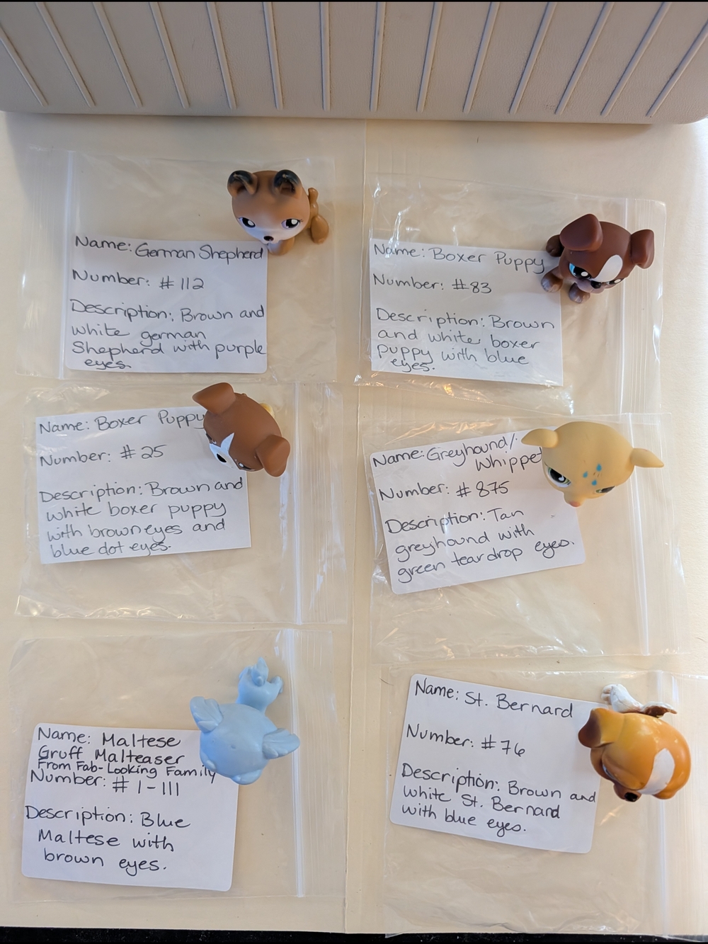 Collection Of 6 Littlest Pet Shop Dogs